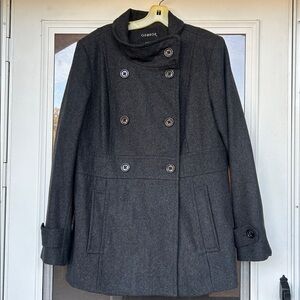 Women's Charcoal Peacoat.😃Size XL